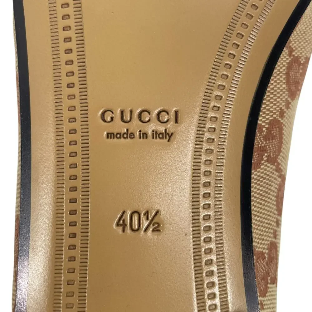 Gucci Jordaan GG Monogram Horsebit Loafer Ruggine Rust Size 40.5 - Picture 11 of 14